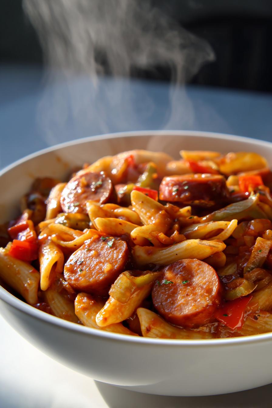 One-Pot Smoked Sausage Pasta - detail 1