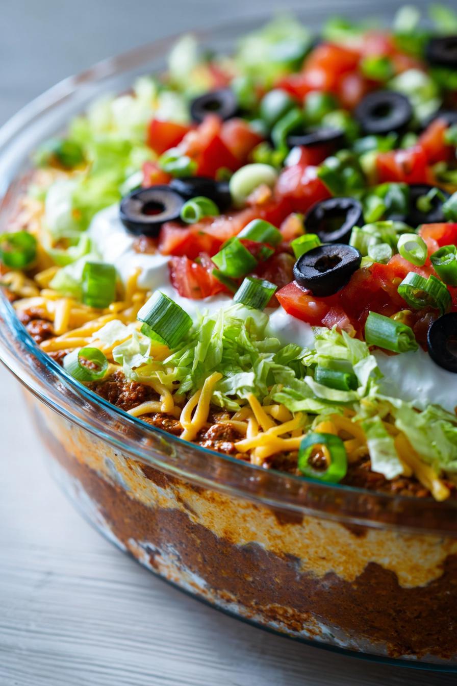 Seven-Layer Taco Dip - detail 2