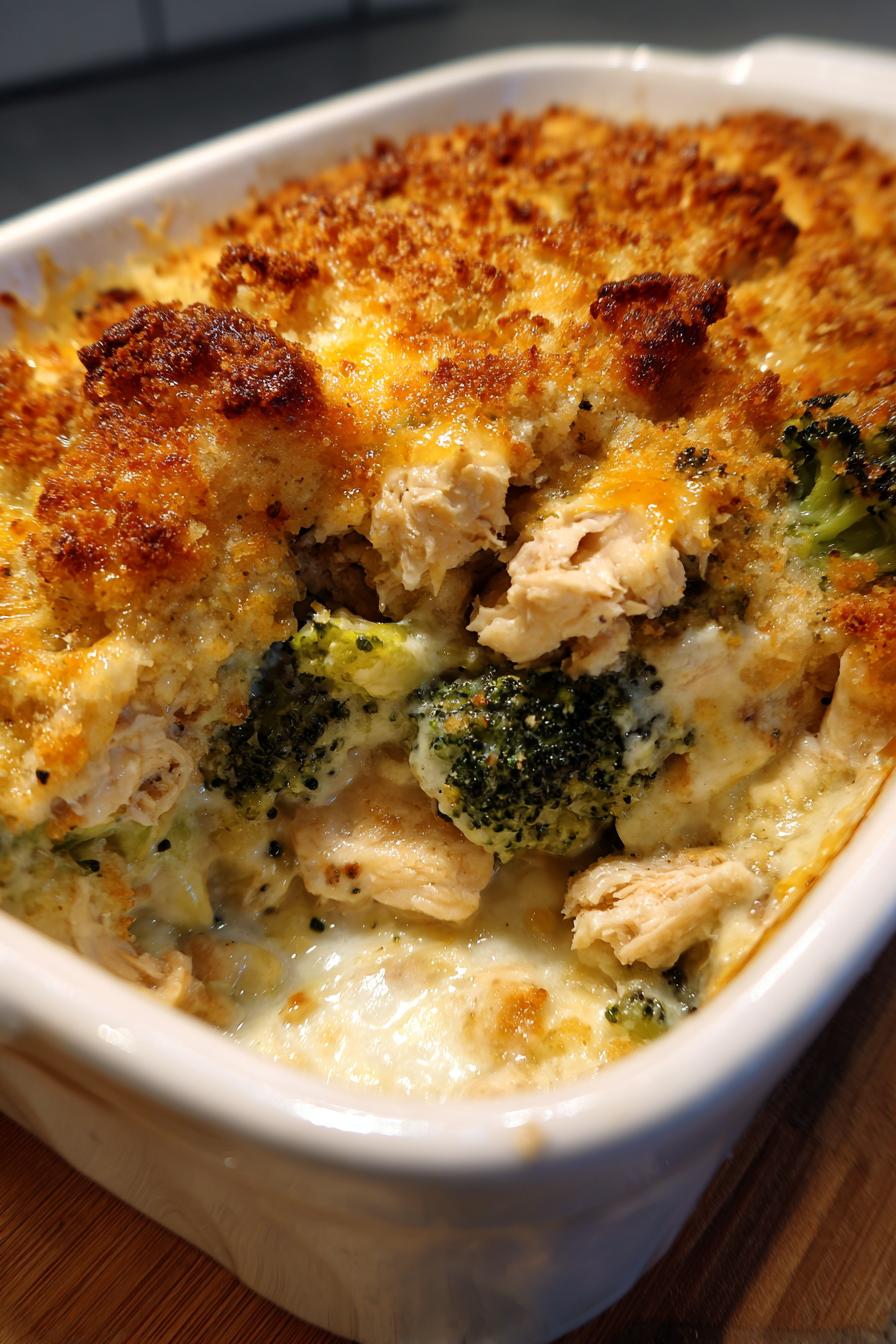 classic chicken divan casserole - detail 1