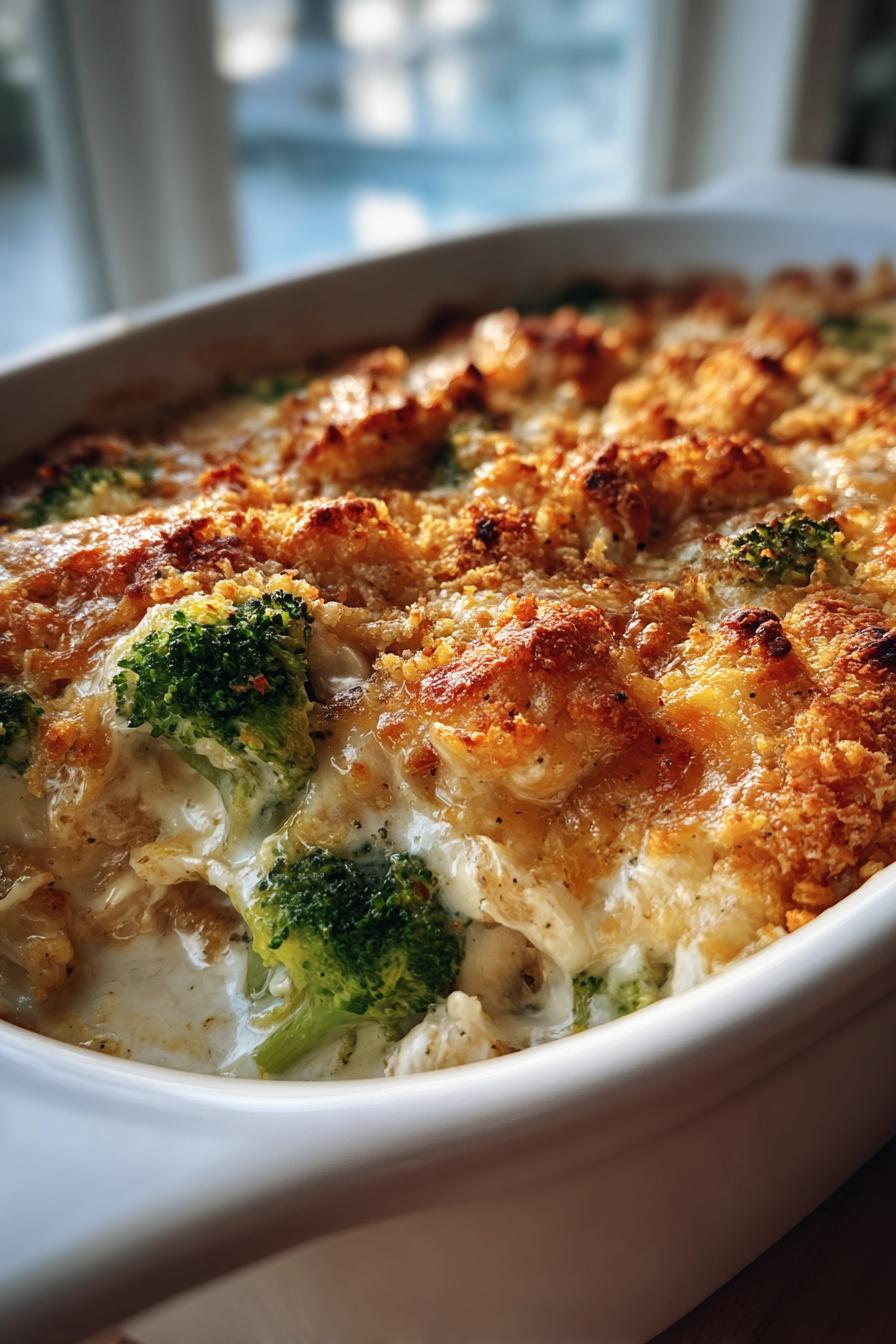 classic chicken divan casserole - detail 2