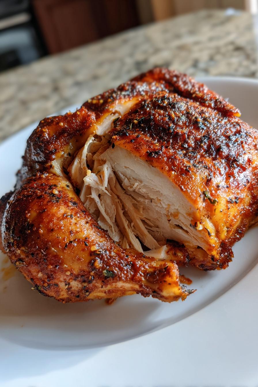 smoked whole chicken - detail 1