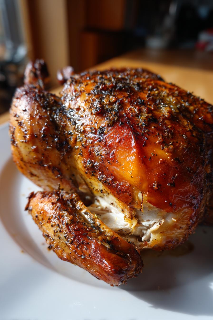 smoked whole chicken - detail 2